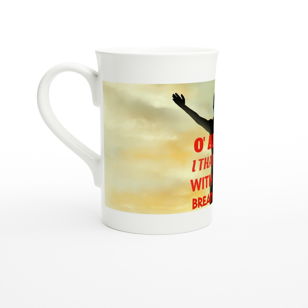 White 10oz Porcelain Slim Mug